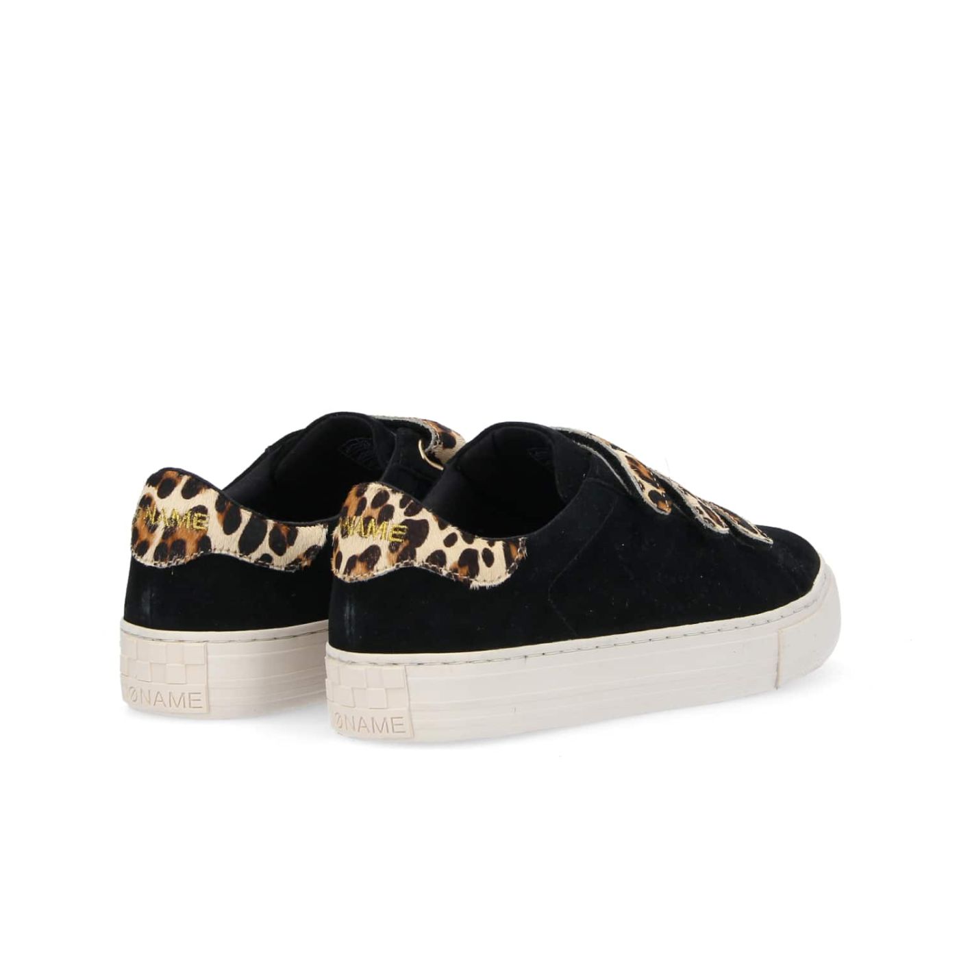 ARCADE STRAPSPERFO W  -  GOAT SUEDE/LEO  - NERO/LEOPARDATO